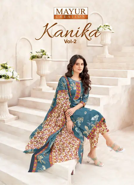 Kanika Vol 2 By Mayur Cotton Online Kurti With Bottom Dupatta Wholesale